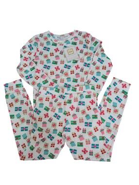 Mary Square Kids PJ Set, Christmas, Under The Tree, Pajamas, Sz Med 8, NWT